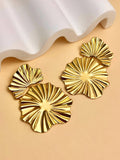 Boucle d'oreille pendante design Fleur