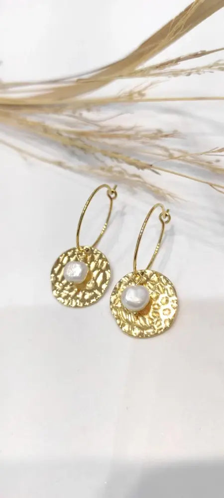 Boucles d’oreilles nacre Tanya