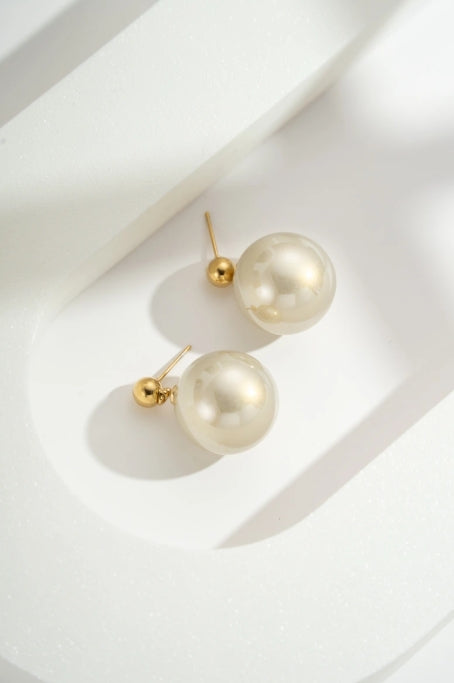 Boucles Perles Blanches